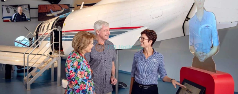RFDS Darwin Tourist Facility - Visit the Royal Flying Doctor Service Tourist Facility and discover its rich history and innovative displays. At the Royal Flying Doctor Service Tourist Facility, step into a medically equipped aircraft and learn about the life-saving work of the RFDS. Enjoy interactive exhibits, hologram cinemas, and virtual reality at the Royal Flying Doctor Service Tourist Facility. Explore the Royal Flying Doctor Service Tourist Facility for an unforgettable experience in Australia’s Top End. RFDS Darwin Tourist Facility - Image 3 of 5