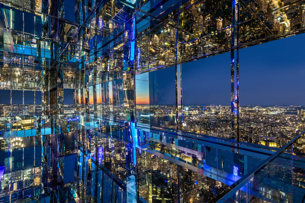 SUMMIT One Vanderbilt - Experience SUMMIT One Vanderbilt, an immersive observation deck in the heart of New York City. Enjoy breathtaking 360-degree views of iconic landmarks, walk on glass floors, and explore interactive art installations. A must-visit for anyone seeking a unique perspective of NYC’s skyline. SUMMIT One Vanderbilt - Image 2 of 5