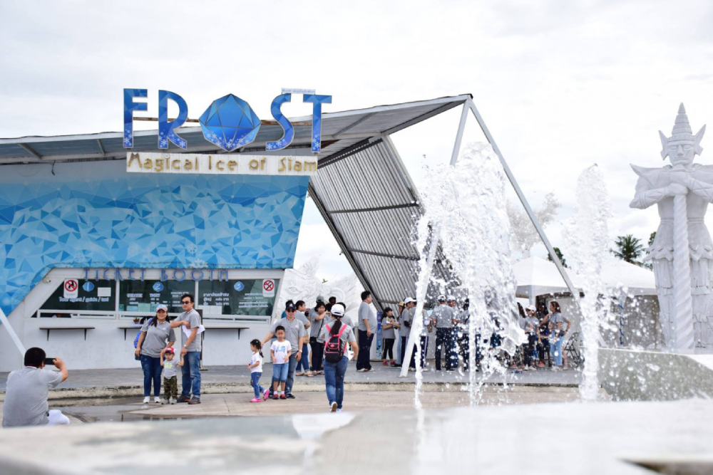 Frost Magical Ice of Siam - Frost Magical Ice of Siam is a unique attraction in Pattaya, where you can experience an icy wonderland in tropical temperatures. At Frost Magical Ice of Siam, explore giant ice sculptures showcasing Thai legends and international designs. Step into the cold Arctic environment of Frost Magical Ice of Siam, with temperatures reaching minus 10 degrees. Enjoy fun activities and explore an illuminated winter world at Frost Magical Ice of Siam. It’s the perfect way to cool off and enjoy something different in Pattaya at Frost Magical Ice of Siam. Frost Magical Ice of Siam - Image 1 of 5
