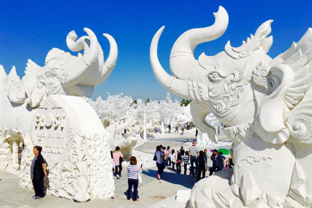 Frost Magical Ice of Siam - Frost Magical Ice of Siam is a unique attraction in Pattaya, where you can experience an icy wonderland in tropical temperatures. At Frost Magical Ice of Siam, explore giant ice sculptures showcasing Thai legends and international designs. Step into the cold Arctic environment of Frost Magical Ice of Siam, with temperatures reaching minus 10 degrees. Enjoy fun activities and explore an illuminated winter world at Frost Magical Ice of Siam. It’s the perfect way to cool off and enjoy something different in Pattaya at Frost Magical Ice of Siam. Frost Magical Ice of Siam - Image 3 of 5
