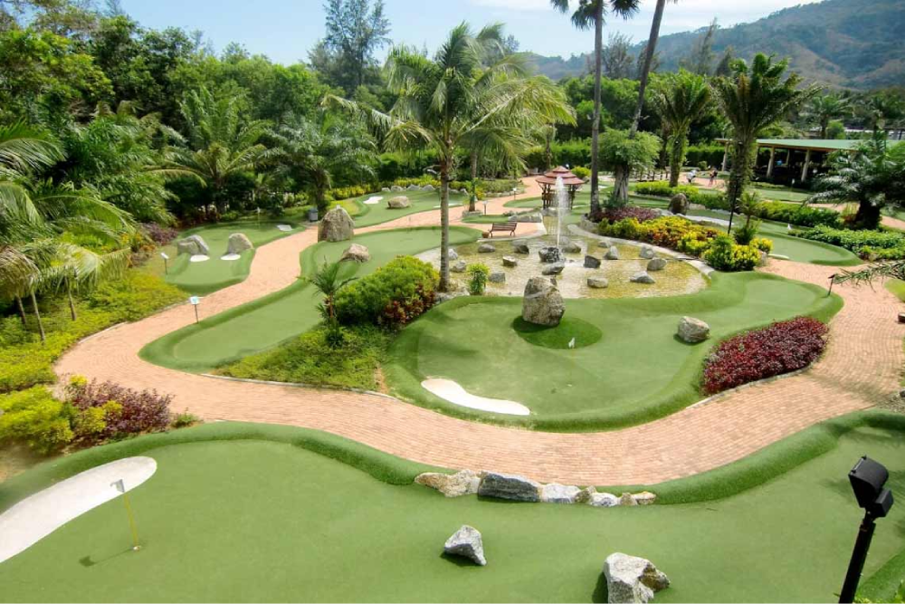 Adventure Mini Golf Phuket - Adventure Mini Golf Phuket offers an exciting and fun-filled experience for all ages. Explore the stunning, creatively designed courses at Adventure Mini Golf Phuket, where adventure meets friendly competition. Whether you're with family or friends, Adventure Mini Golf Phuket promises an unforgettable time. Enjoy unique challenges and beautiful landscapes, all while playing at Adventure Mini Golf Phuket. Don’t miss out on the best mini golf experience in Phuket at Adventure Mini Golf Phuket! Adventure Mini Golf Phuket - Image 1 of 5