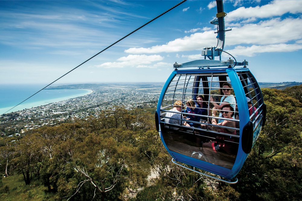 Arthurs Seat Eagle Gondola Ticket - Experience stunning views of the Mornington Peninsula on the Arthur's Seat Eagle cable car ride. Enjoy breathtaking landscapes, from the bay to surrounding hills, as you travel to the top of Arthur's Seat. Perfect for families, nature lovers, and adventure seekers, it's a unique way to explore the region and capture unforgettable moments. Arthurs Seat Eagle Gondola Ticket - Image 1 of 5