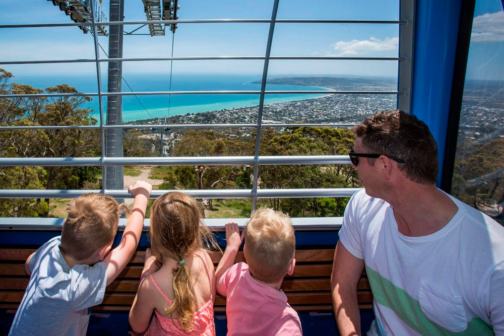Arthurs Seat Eagle Gondel-Ticket - Erleben Sie atemberaubende Ausblicke auf die Mornington-Halbinsel bei der Arthur's Seat Eagle Gondelfahrt. Genießen Sie beeindruckende Landschaften, von der Bucht bis zu den umliegenden Hügeln, während Sie zum Gipfel des Arthur's Seat fahren. Perfekt für Familien, Naturliebhaber und Abenteuersuchende, ist es eine einzigartige Möglichkeit, die Region zu erkunden und unvergessliche Momente festzuhalten. Arthurs Seat Eagle Gondel-Ticket - Bild 4 von 5