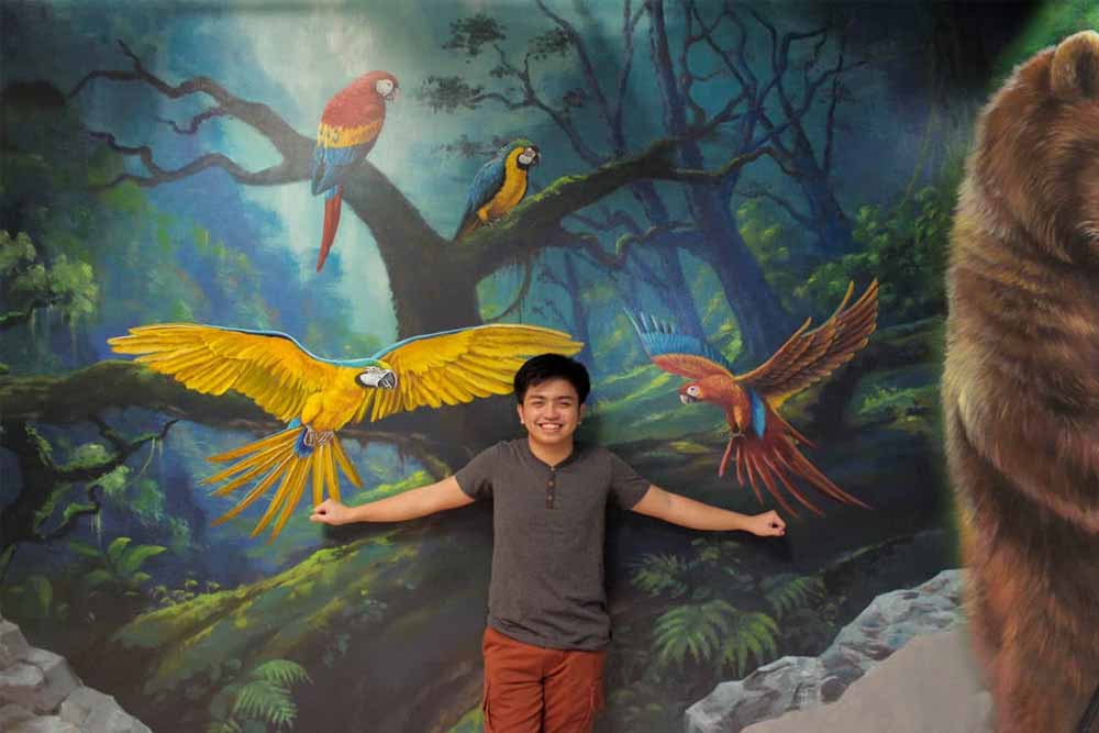 3D World Selfie Museum Dubai - A museum with hand-painted 3D immersive artwork in 9 different themed zones. Visitors pose with the paintings and become “part of the art”, creating fun memories. Fun times. Memorable pictures. Explore our interactive gallery and have a blast. 3D World brings you closer to art through the use of ‘Trick-Art’ paintings and optical illusions. 3D World Selfie Museum Dubai - Image 1 of 5