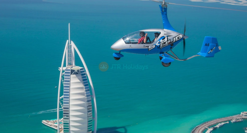 Gyrocopter Flight Dubai - Skydive Dubai -  Scenic Gyrocopter Flight - JTR Holidays - Image 1 of 5