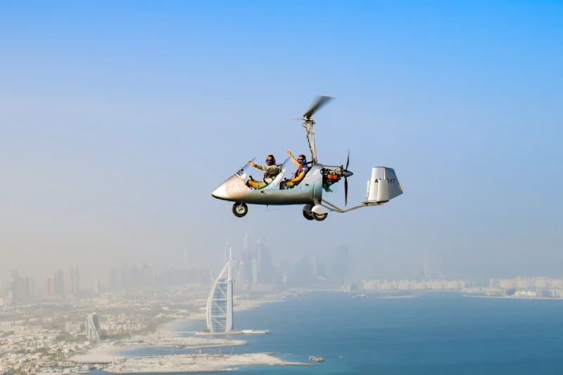 Gyrocopter Flight Dubai - Skydive Dubai -  Scenic Gyrocopter Flight - JTR Holidays - Image 7 of 9