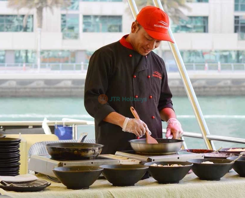 Dubai Marina Dinner Cruise with Live Music - Luxury Boat Cruise Offer - JTR Holidays - Image 2 of 5