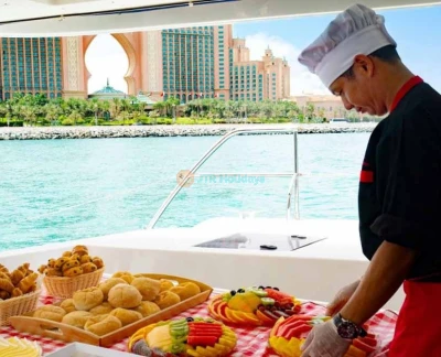 Dubai Marina Yacht Tour with Breakfast or BBQ - Image 2 of 5