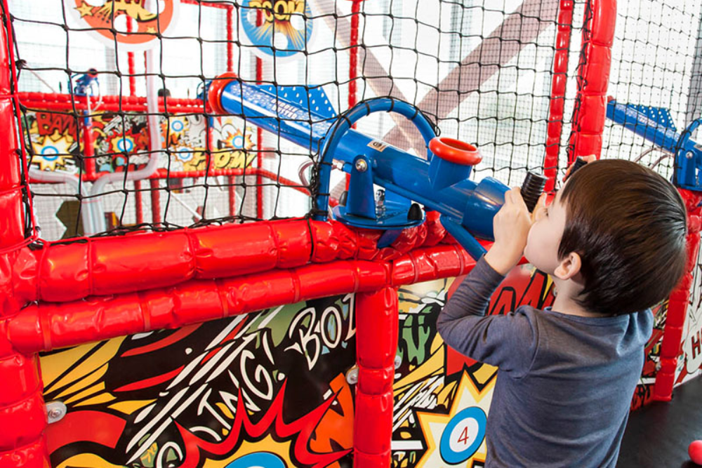 Macau Kids City - Experience endless fun at Macau Kids City, a 17,000-square-foot playground with exciting indoor and outdoor activities. Macau Kids City features 4 zones: Dream, Excite, Create, and Explore, packed with adventures for kids of all ages. Let your kids enjoy thrilling slides, climbing structures, and creative workshops at Macau Kids City. They can even dress up as their favorite characters for added fun. Macau Kids City is the perfect family destination for unforgettable memories. Visit Macau Kids City today! Macau Kids City - Image 1 of 5