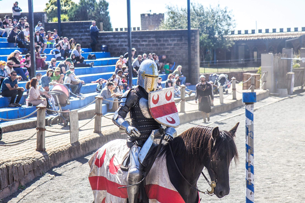 Kryal Castle - Ballarat - Discover Kryal Castle in Ballarat, Australia’s premier medieval adventure park. Explore authentic castle grounds, enjoy live jousting, sword fighting, and interactive exhibits, and experience thrilling attractions like the haunted castle. Perfect for families and history lovers seeking a fun and educational day out. Kryal Castle - Ballarat - Image 1 of 5