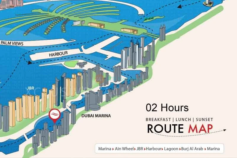 Dubai Marina Yacht Tour with Breakfast, Lunch or BBQ - Sharing Yacht Tour - JTR Holidays - Image 12 of 13