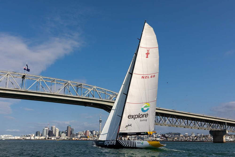 America's Cup Sailing Experience - Auckland - Experience the thrill of sailing aboard an authentic America's Cup yacht in Auckland. Take the helm or try your hand at grinding under the guidance of professional crew members. Learn what it takes to sail in one of the world’s most prestigious regattas. Enjoy breathtaking views, feel the wind in your face, and immerse yourself in the excitement of competitive sailing. This unforgettable experience is perfect for adventure seekers and sailing enthusiasts alike. America's Cup Sailing Experience - Auckland - Image 1 of 5