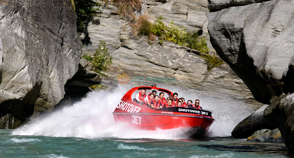 Shotover Jet Boat Ride - Thrilling Queenstown Adventure - JTR Holidays - Image 1 of 5