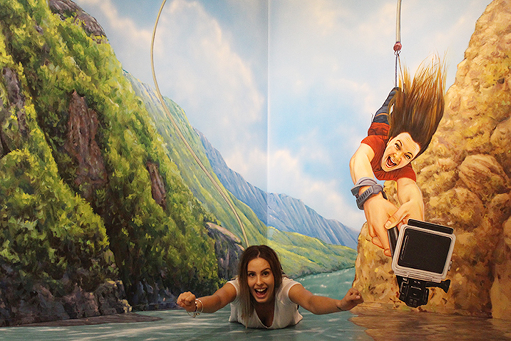 3D Trick Art Gallery - Rotorua - Discover the 3D Trick Art Gallery in Rotorua, an interactive experience featuring over 50 incredible optical illusions. Explore five unique themes, including Classic Art, Kiwi Life, and Grand Nature, where you can step into famous paintings, challenge your creativity, and enjoy immersive adventures. Capture unforgettable photos and create your own stories in this magical space. Perfect for all ages, it’s a must-visit attraction in Rotorua. 3D Trick Art Gallery - Rotorua - Image 3 of 5