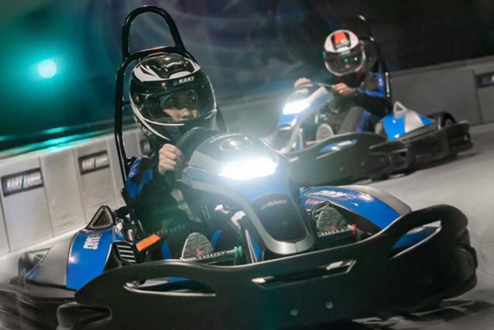 EKart Zabeel Dubai Mall - Gear up for a high-end electric go-karting experience at EKart Zabeel. The perfect place for a challenge with friends, a fun family activity, or a memorable afternoon with your coworkers. Book Now your EKart Tickets with JTR Holidays EKart Zabeel Dubai Mall - Image 1 of 5