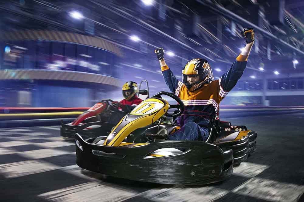 EKart Zabeel Dubai Mall - Gear up for a high-end electric go-karting experience at EKart Zabeel. The perfect place for a challenge with friends, a fun family activity, or a memorable afternoon with your coworkers. Book Now your EKart Tickets with JTR Holidays EKart Zabeel Dubai Mall - Image 3 of 5