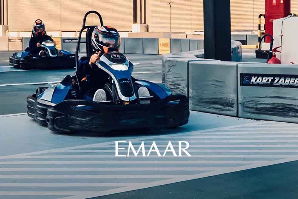 EKart Zabeel Dubai Mall - Gear up for a high-end electric go-karting experience at EKart Zabeel. The perfect place for a challenge with friends, a fun family activity, or a memorable afternoon with your coworkers. Book Now your EKart Tickets with JTR Holidays EKart Zabeel Dubai Mall - Image 4 of 5
