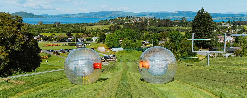 ZORB Inflatable Ball Adventure - Rotorua | Thrilling Hill Rolling Experience - JTR Holidays - Image 4 of 5