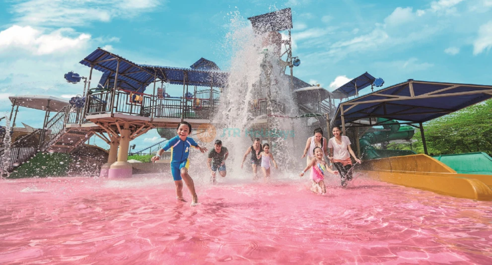 Adventure Waterpark Desaru Coast - Dive into excitement at Adventure Waterpark Desaru Coast, a perfect destination for family fun. Explore over 20 rides, slides, and attractions, including the thrilling Kraken’s Revenge and one of the largest wave pools in the world. Adventure Waterpark Desaru Coast also features a high-energy surf simulator and 25 acres of splashing fun for all ages. Whether you’re looking for thrills or relaxation, Adventure Waterpark Desaru Coast offers an unforgettable experience for everyone. Visit Adventure Waterpark Desaru Coast and make amazing memories today! Adventure Waterpark Desaru Coast - Image 1 of 5