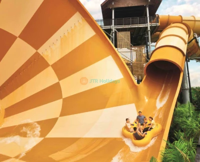 Adventure Waterpark Desaru Coast - Dive into excitement at Adventure Waterpark Desaru Coast, a perfect destination for family fun. Explore over 20 rides, slides, and attractions, including the thrilling Kraken’s Revenge and one of the largest wave pools in the world. Adventure Waterpark Desaru Coast also features a high-energy surf simulator and 25 acres of splashing fun for all ages. Whether you’re looking for thrills or relaxation, Adventure Waterpark Desaru Coast offers an unforgettable experience for everyone. Visit Adventure Waterpark Desaru Coast and make amazing memories today! Adventure Waterpark Desaru Coast - Image 2 of 5