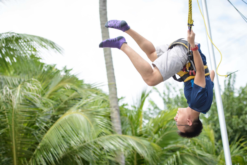 Mega Adventure - Singapore - Experience the thrill of Mega Adventure Singapore, featuring the iconic MegaZip zipline that soars over jungle, beach, and sea. Conquer the MegaClimb high ropes adventure course, perfect for all ages. Enjoy adrenaline-pumping activities with breathtaking views, creating unforgettable memories. Adventure and fun await for the whole family. Mega Adventure - Singapore - Image 5 of 5