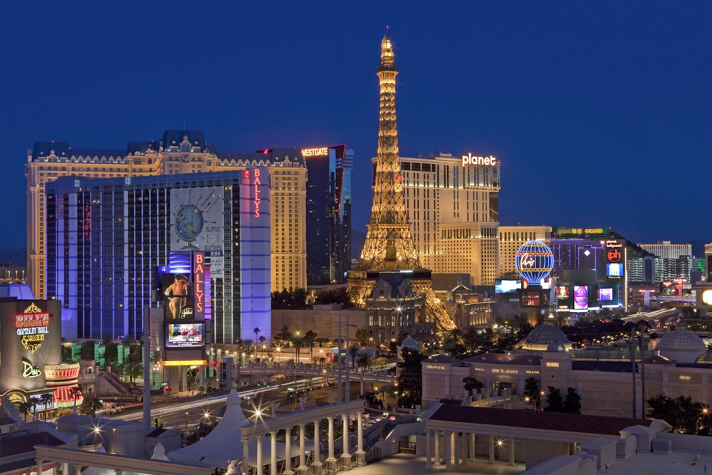 Eiffel Tower Viewing Deck Las Vegas Ticket - Book your Eiffel Tower Viewing Deck Las Vegas tickets and enjoy 360 degree panoramic views of the dazzling Las Vegas Strip. This iconic half scale replica of the Paris Eiffel Tower offers stunning photo ops, a romantic atmosphere, and a must see experience for visitors looking to explore top attractions in Las Vegas. Eiffel Tower Viewing Deck Las Vegas Ticket - Image 1 of 5