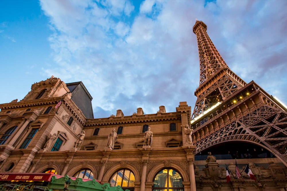 Eiffel Tower Viewing Deck Las Vegas Ticket - Book your Eiffel Tower Viewing Deck Las Vegas tickets and enjoy 360 degree panoramic views of the dazzling Las Vegas Strip. This iconic half scale replica of the Paris Eiffel Tower offers stunning photo ops, a romantic atmosphere, and a must see experience for visitors looking to explore top attractions in Las Vegas. Eiffel Tower Viewing Deck Las Vegas Ticket - Image 4 of 5