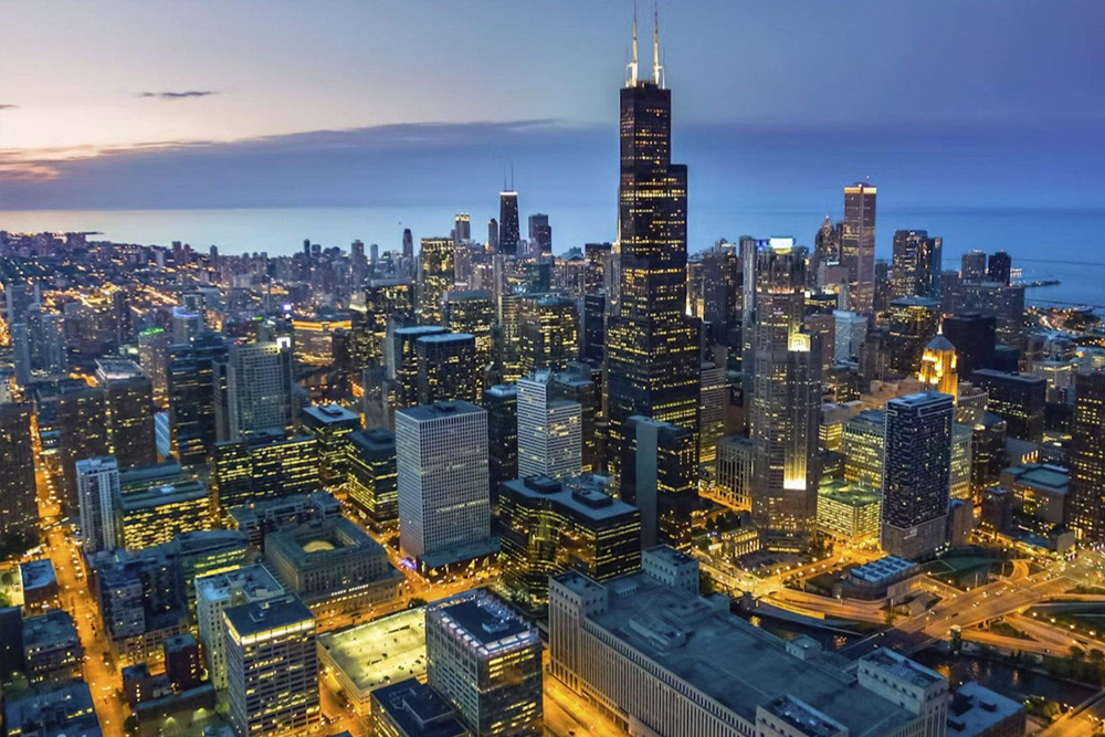 Skydeck Chicago Ticket - Visit Skydeck Chicago for stunning views from the 103rd floor of Willis Tower. Step onto The Ledge, a glass platform 400 meters above the city, and explore interactive exhibits showcasing Chicago’s history. A must-see experience! Skydeck Chicago Ticket - Image 1 of 5
