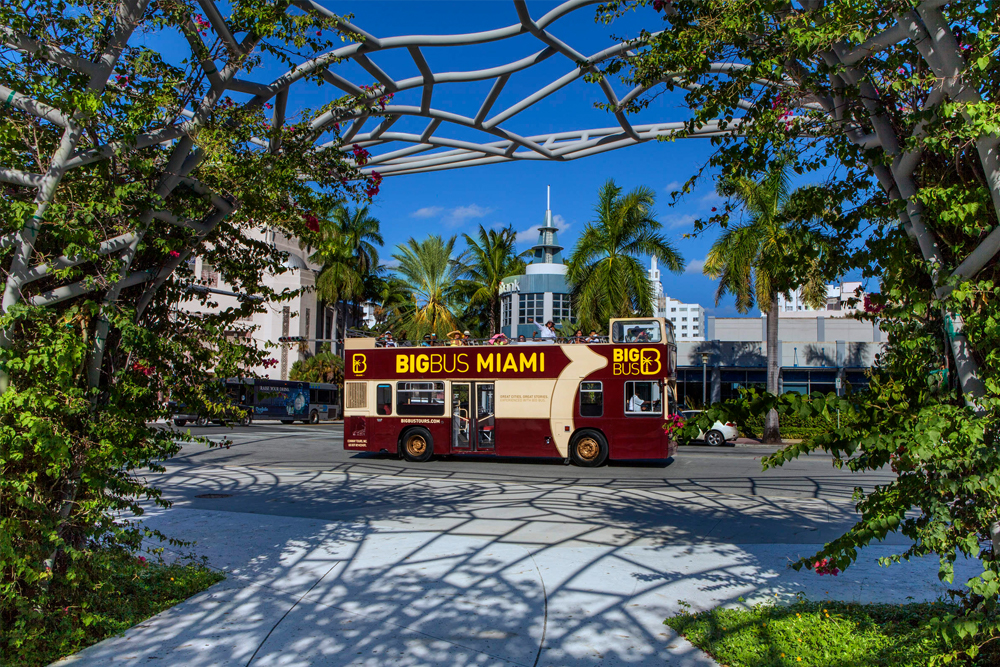 Big Bus Miami Hop-on Hop-off Bus Tour - Discover Miami with the Big Bus Miami Hop-on Hop-off Tour, the easiest way to explore the city's top attractions. Ride a double-decker open-top bus and hop on and off at famous spots like South Beach, Little Havana, and Wynwood. Enjoy multilingual commentary and breathtaking views as you travel. Book your Big Bus Miami tickets today for a fun and flexible sightseeing adventure! Big Bus Miami Hop-on Hop-off Bus Tour - Image 1 of 5