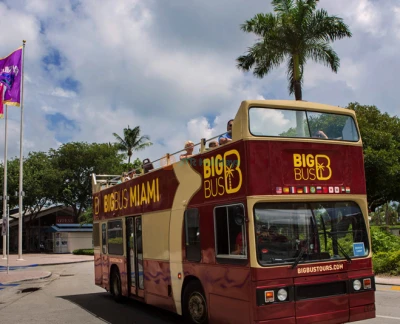 Big Bus Miami Hop-on Hop-off Bus Tour - Discover Miami with the Big Bus Miami Hop-on Hop-off Tour, the easiest way to explore the city's top attractions. Ride a double-decker open-top bus and hop on and off at famous spots like South Beach, Little Havana, and Wynwood. Enjoy multilingual commentary and breathtaking views as you travel. Book your Big Bus Miami tickets today for a fun and flexible sightseeing adventure! Big Bus Miami Hop-on Hop-off Bus Tour - Image 2 of 5