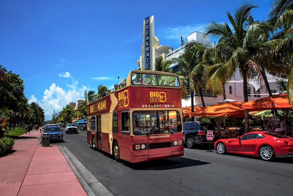 Big Bus Miami Hop-on Hop-off Bus Tour - Discover Miami with the Big Bus Miami Hop-on Hop-off Tour, the easiest way to explore the city's top attractions. Ride a double-decker open-top bus and hop on and off at famous spots like South Beach, Little Havana, and Wynwood. Enjoy multilingual commentary and breathtaking views as you travel. Book your Big Bus Miami tickets today for a fun and flexible sightseeing adventure! Big Bus Miami Hop-on Hop-off Bus Tour - Image 4 of 5
