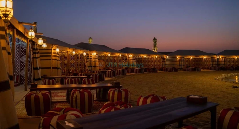 Overnight Red Dunes Desert Safari Dubai with Dune Bashing, BBQ & Breakfast - JTR Holidays