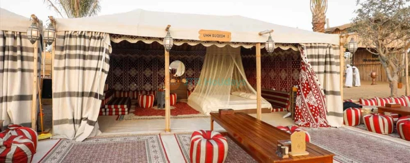 Overnight Red Dunes Desert Safari with Dune Bashing, BBQ & Breakfast - Overnight Desert Safari Dubai, Spend a night under the moonlight. Enjoy BBQ, Camel Ride, Dune Bashing, Photography & More, Desert Safari Deals. Overnight Desert Safari Dubai gives you the opportunity to experience both evening safari and night stay in the Dubai Desert. Overnight desert safari followed by all the activities of evening desert safari. Overnight Red Dunes Desert Safari with Dune Bashing, BBQ & Breakfast - Image 4 of 5
