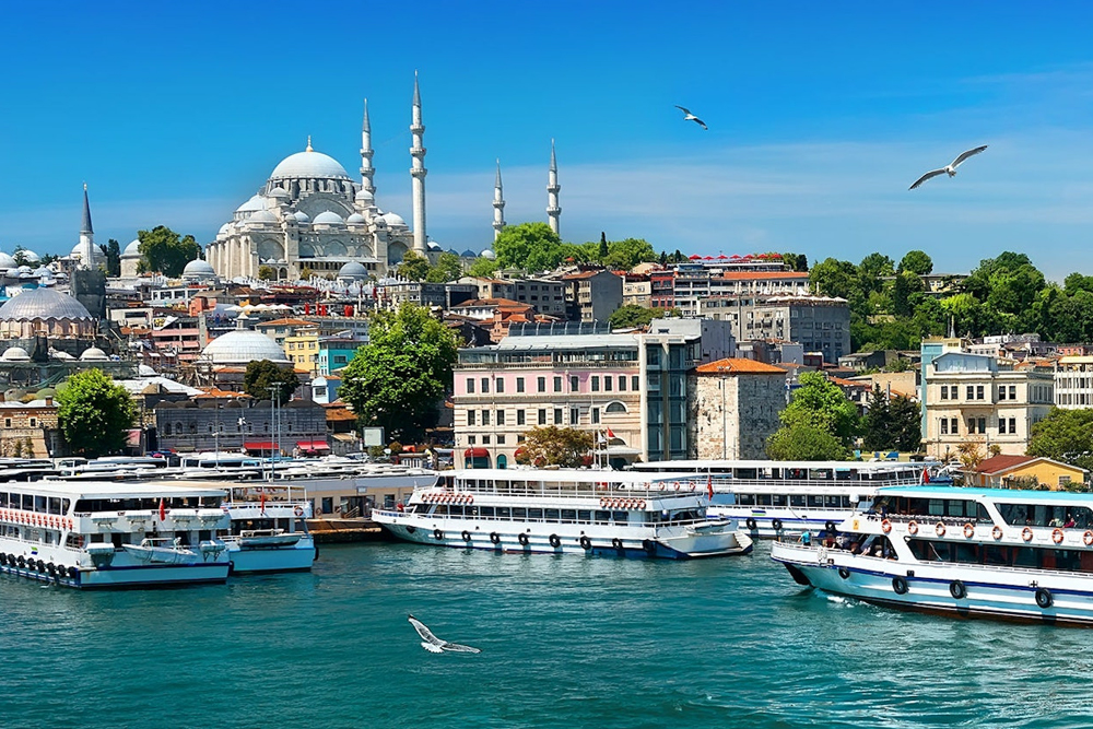 Bosphorus Sightseeing Cruise Istanbul - Experience the Bosphorus Sightseeing Cruise in Istanbul and enjoy breathtaking views of the city's iconic landmarks. Sail between Europe and Asia, passing palaces, bridges, and historic sites along the stunning Bosphorus Strait. Witness the magic of Istanbul from the water, whether by day or at sunset. Book your Bosphorus Sightseeing Cruise ticket today for an unforgettable journey! Bosphorus Sightseeing Cruise Istanbul - Image 1 of 5