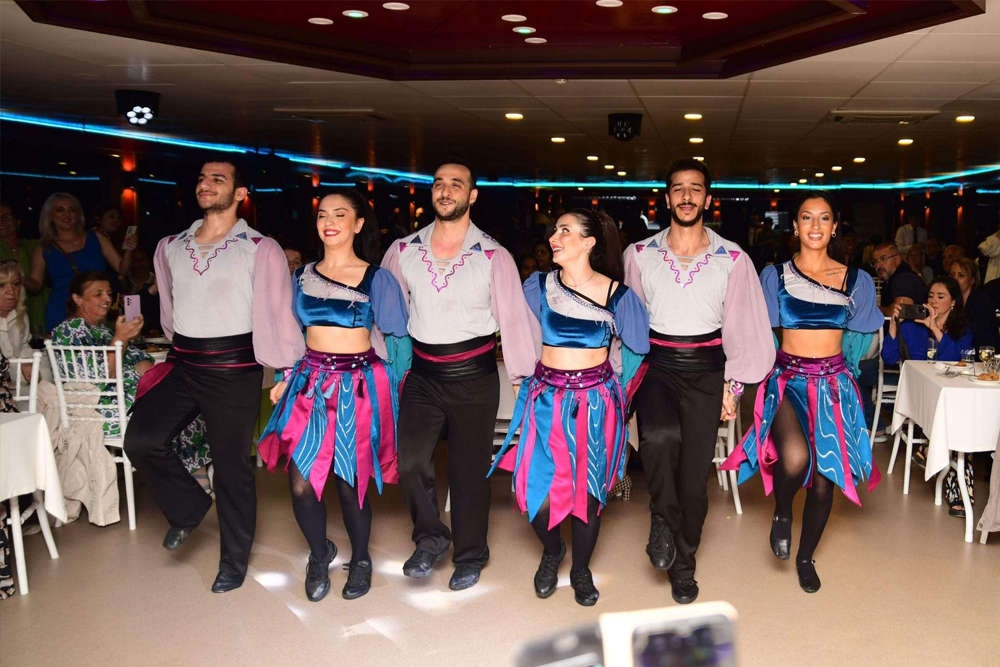 Bosphorus Dinner Cruise with Turkish Night Show Istanbul - Sail along the Bosphorus Strait on a magical dinner cruise in Istanbul. Enjoy breathtaking views of iconic landmarks while savoring a delicious Turkish meal. Experience live entertainment with belly dancers, folk music, and a DJ performance. Book now for an unforgettable Turkish Night Show on the Bosphorus! Bosphorus Dinner Cruise with Turkish Night Show Istanbul - Image 3 of 5