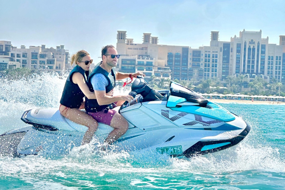 Jet Ski Dubai Jumeirah - Experience the thrill of Jet Ski Dubai Jumeirah as you ride across the stunning waters with breathtaking views. Whether you're a beginner or an expert, Jet Ski Dubai Jumeirah offers the perfect mix of speed, excitement, and adventure. Feel the adrenaline rush as you glide through the waves with Jet Ski Dubai Jumeirah. Enjoy a smooth, powerful, and unforgettable ride with Jet Ski Dubai Jumeirah. Book now for the best Jet Ski Dubai Jumeirah experience! Jet Ski Dubai Jumeirah - Image 1 of 5