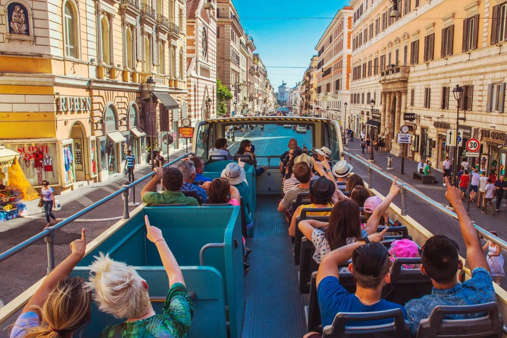 Rom Große Bus Hop-On Hop-Off Touren (Dach offen) - Image 1 of 5