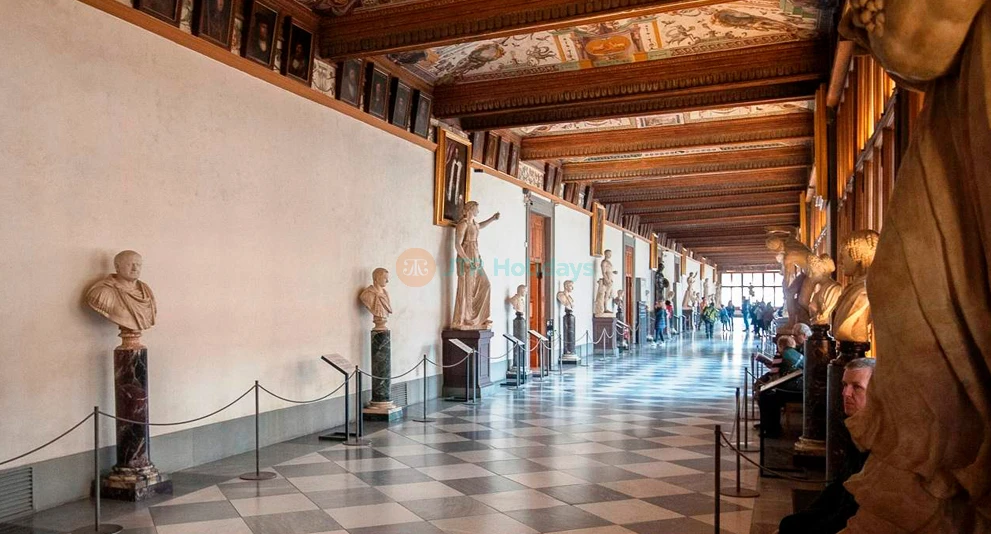 Uffizi Gallery Ticket in Florence - Get your Uffizi Gallery Ticket in Florence and explore one of the world’s most famous art museums. Skip the long lines and admire masterpieces by Botticelli, Leonardo da Vinci, and Michelangelo. Discover the beauty of Renaissance art as you walk through stunning galleries. Enjoy a self-paced visit and experience the rich history of Florence. Uffizi Gallery Ticket in Florence - Image 1 of 5