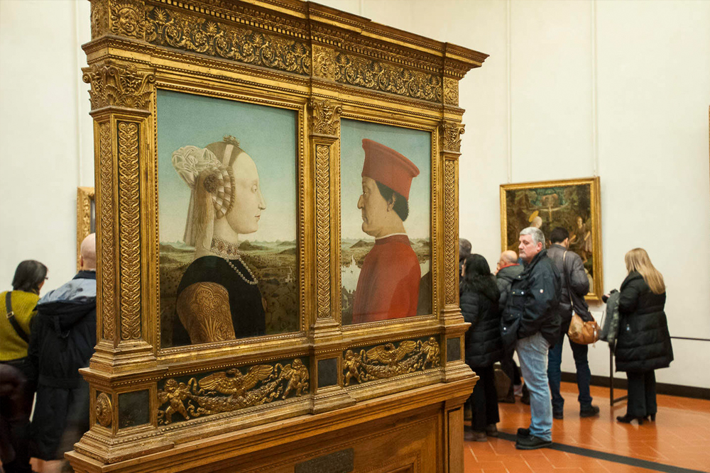 Uffizi Gallery Ticket in Florence - Get your Uffizi Gallery Ticket in Florence and explore one of the world’s most famous art museums. Skip the long lines and admire masterpieces by Botticelli, Leonardo da Vinci, and Michelangelo. Discover the beauty of Renaissance art as you walk through stunning galleries. Enjoy a self-paced visit and experience the rich history of Florence. Uffizi Gallery Ticket in Florence - Image 2 of 5