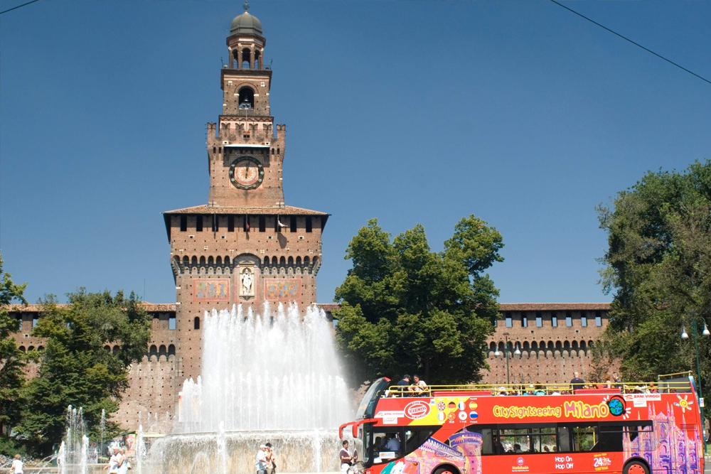 City Sightseeing Milan Hop-on Hop-off Bus Tour - Discover Milan with the City Sightseeing Milan Hop-on Hop-off Bus Tour. Enjoy unlimited stops and explore top attractions like the Duomo, Sforza Castle, and Santa Maria delle Grazie. Experience the city's modern skyline and luxury shopping streets. Sports fans can visit San Siro Stadium and Casa Milan on Line C. Book your hop-on hop-off bus ticket for a flexible and scenic tour of Milan. City Sightseeing Milan Hop-on Hop-off Bus Tour - Image 3 of 5