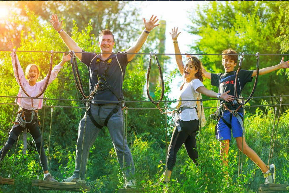 Aventura Park Dubai - Get 3 hours of unlimited exhilaration and fun with our Adventure Park admission tickets. Escape the ordinary on Aventura’s circuits, based on height and age, as many times as you want, (height above 1.4 metres ) consider as an adult and (height below 1.4 metres) child. Aventura Park Dubai - Image 1 of 5