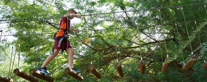Aventura Park Dubai - Get 3 hours of unlimited exhilaration and fun with our Adventure Park admission tickets. Escape the ordinary on Aventura’s circuits, based on height and age, as many times as you want, (height above 1.4 metres ) consider as an adult and (height below 1.4 metres) child. Aventura Park Dubai - Image 3 of 5